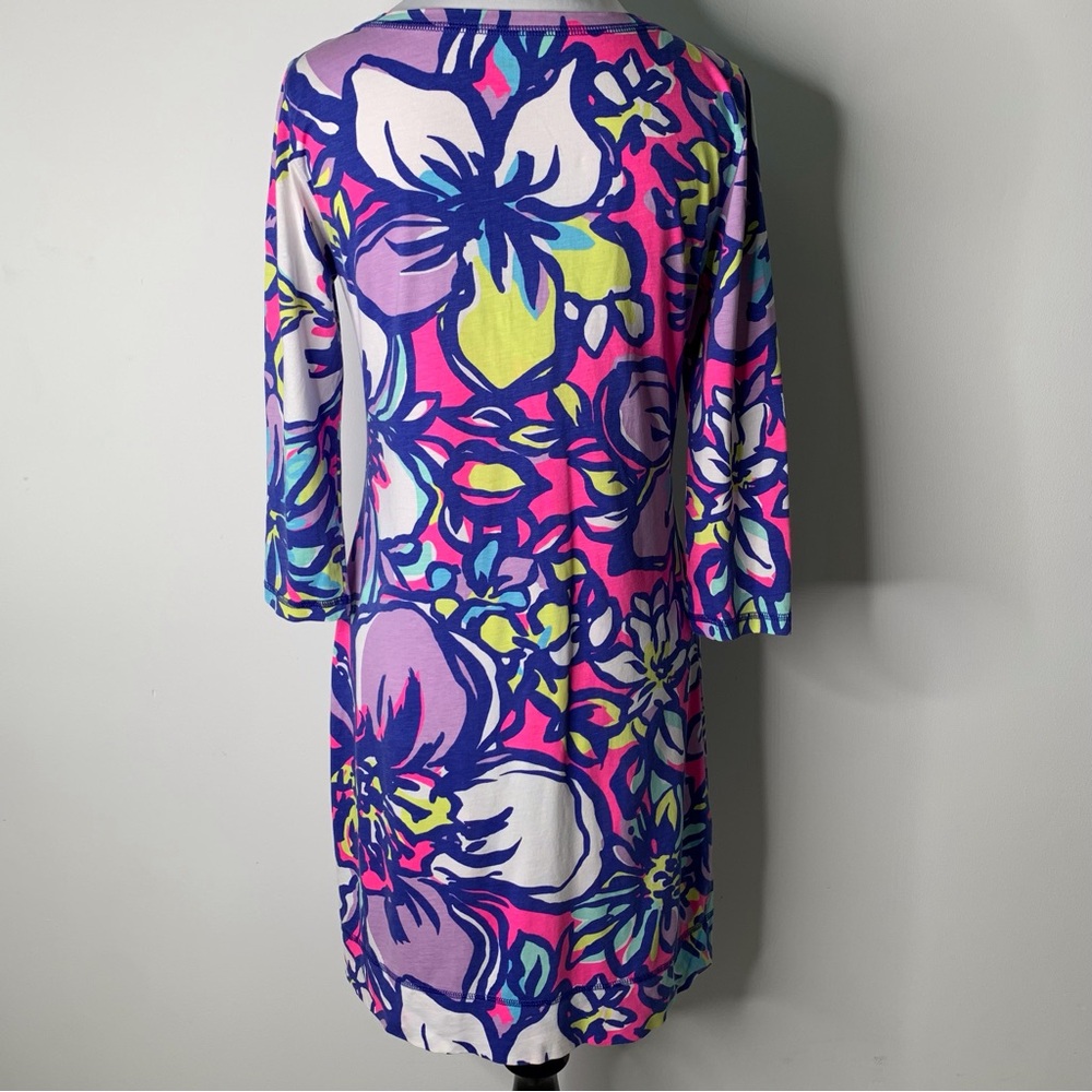 Lilly Pulitzer #81319 Women's Tropical Pink Catwalkin Palmetto Dress Size Small - Picture 7 of 15